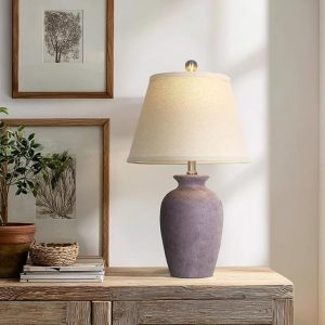 Ceramic Table Lamp Grey