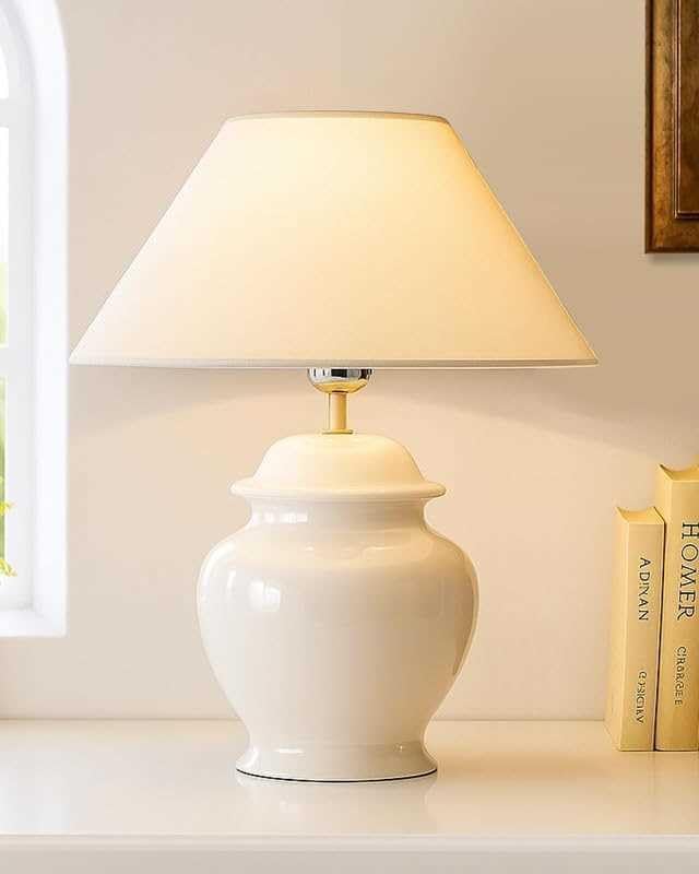 Ceramic Table Lamp White