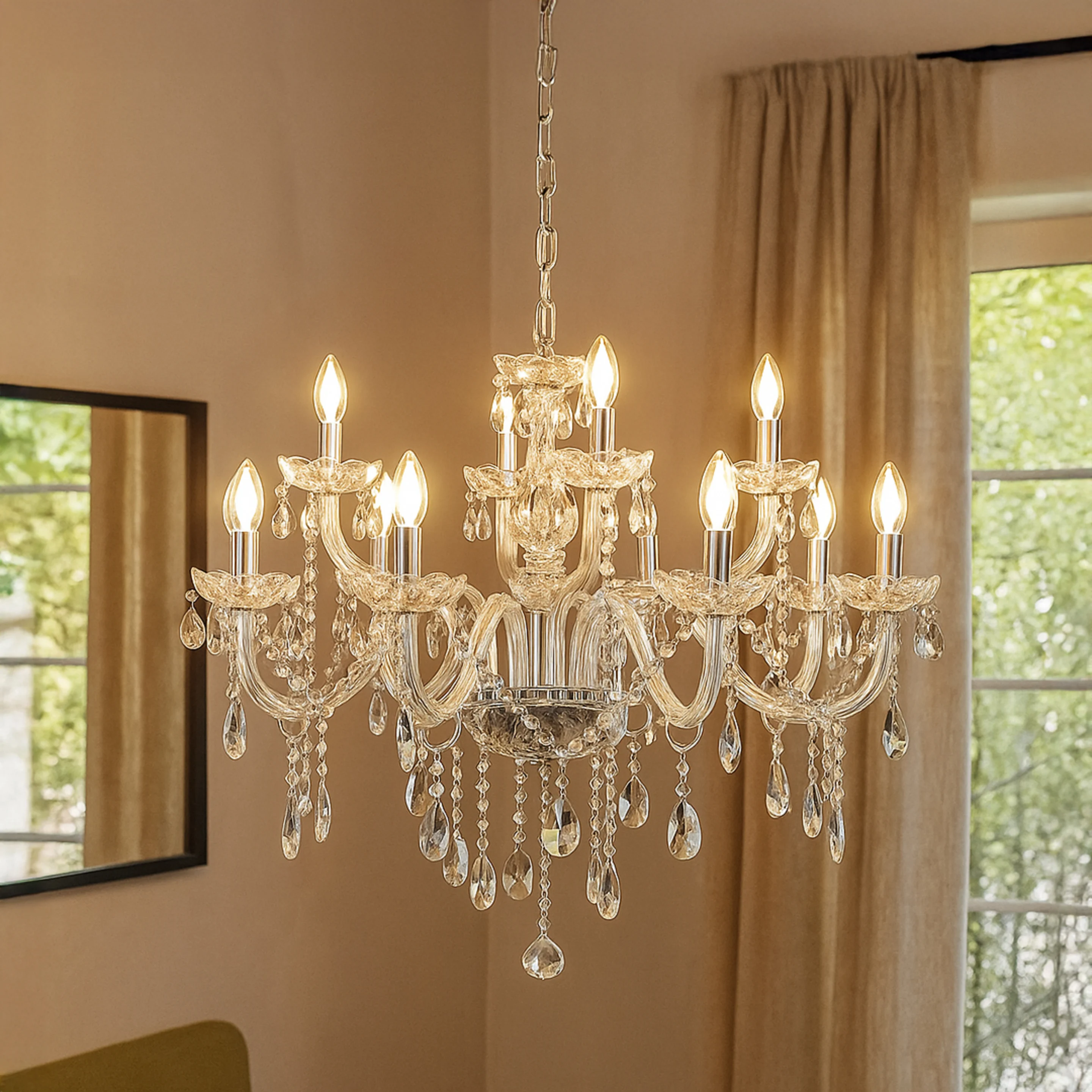 Crystal Grand Chandelier 12-Light