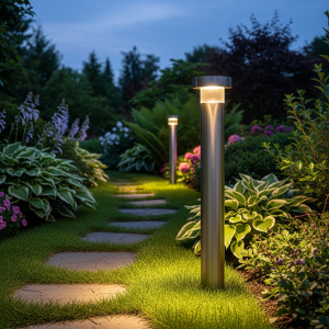Garden Bollard Light Stainless 60cm