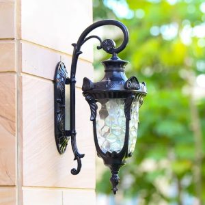 Garden Lantern Light Black