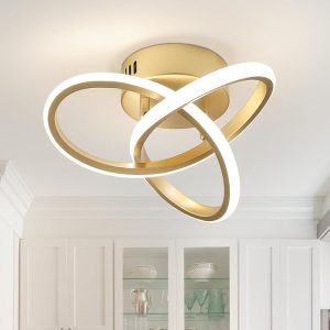 Golden Curves Ceiling Light