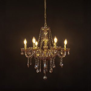 Golden Elegance Chandelier 6-Light
