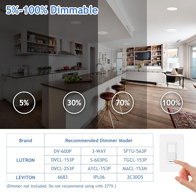 LED Recessed Downlight 15W Dimmable - Image 3