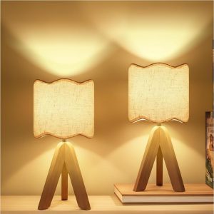 Linen Shade Table Lamp Beige