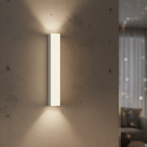minimalist wall light white