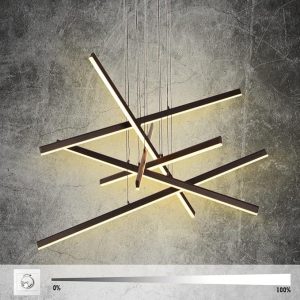 Modern Linear Chandelier Chrome