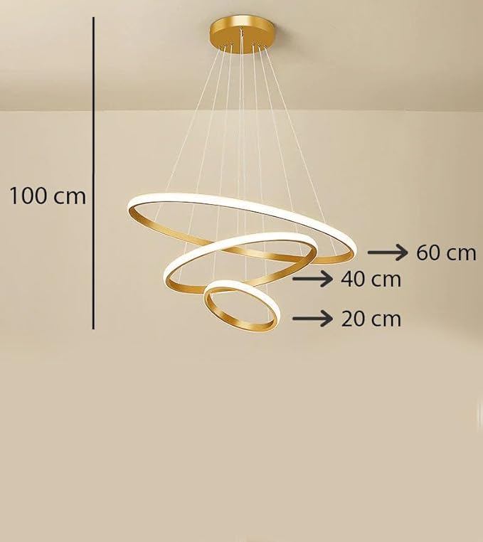 Spiral Arms Chandelier Gold - Image 5
