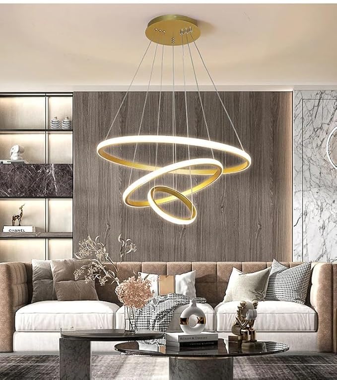 Spiral Arms Chandelier Gold - Image 3