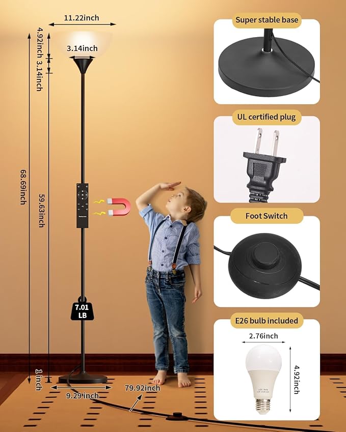 Torchiere Floor Lamp - Image 2