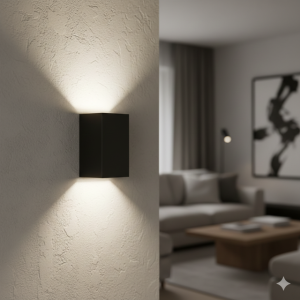 elegant wall sconce matte black