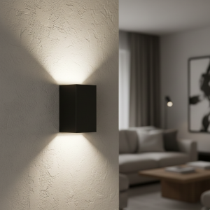 elegant wall sconce matte black