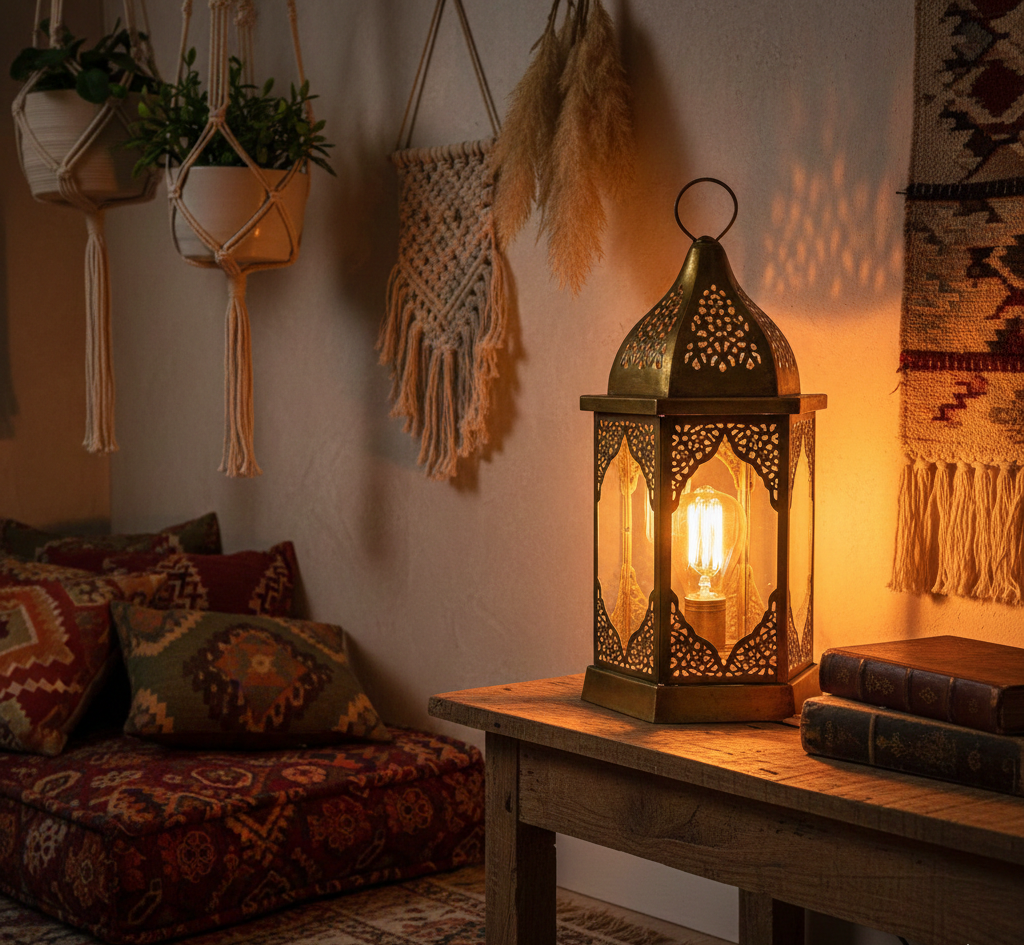 decorative lantern light metal brass