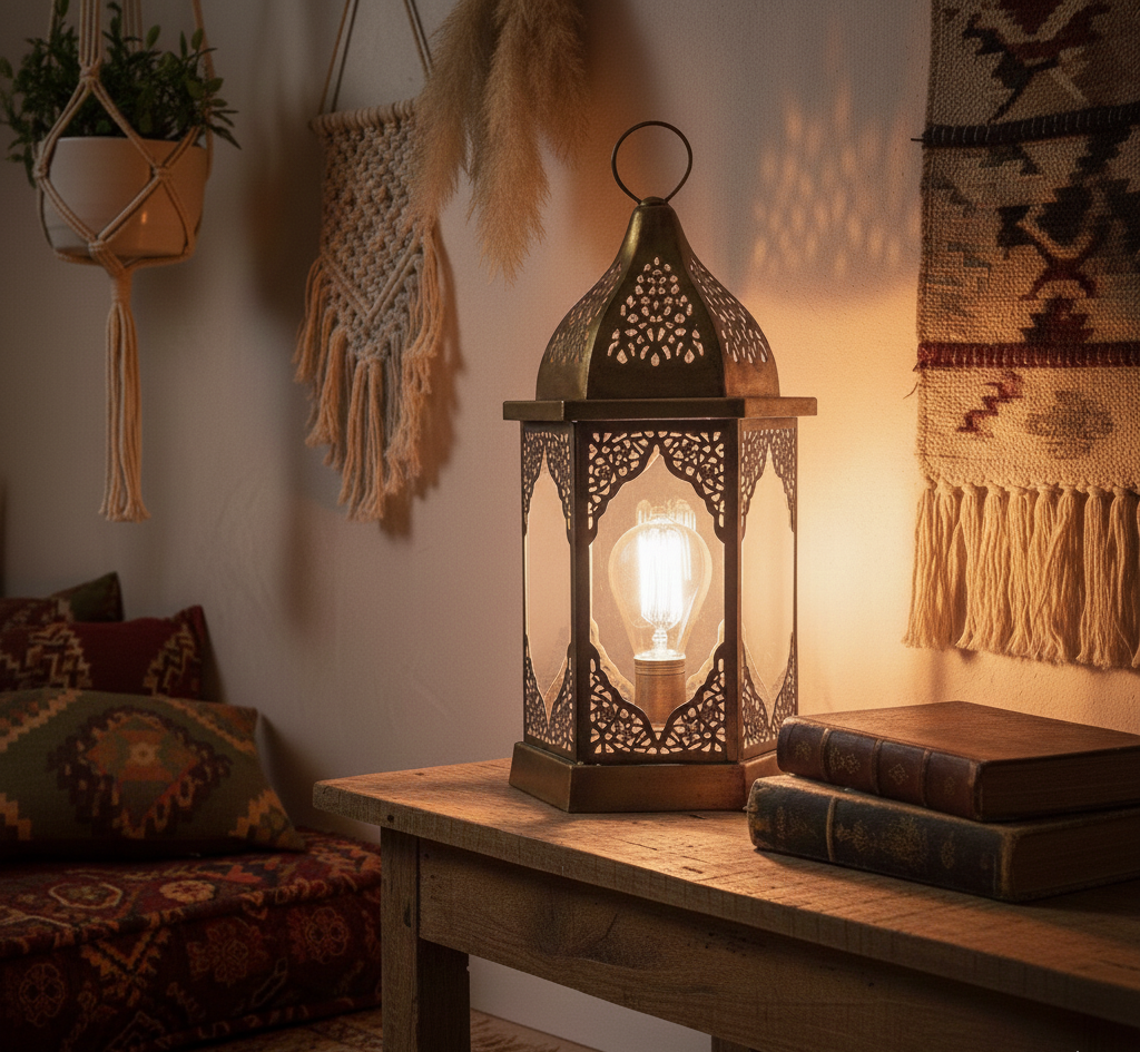 decorative lantern light metal brass