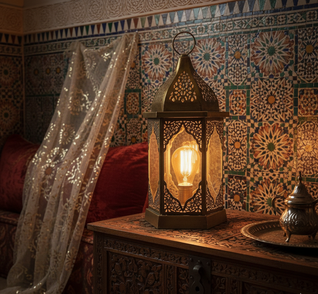 decorative lantern light metal brass