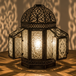 decorative lantern light glass sides