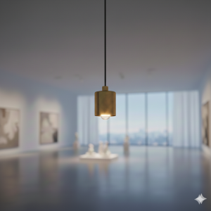 Pendant Track Light Small Brass