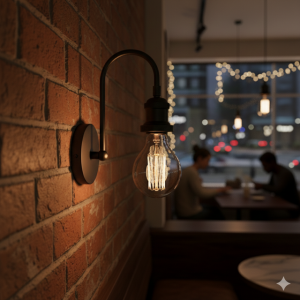 vintage edison bulb wall light